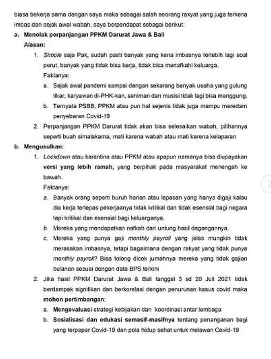 Didi sadar bahwa pandemi Covid-19 sudah membuat berbagai perubahan di berbagai bidang. Ia pun memberikan hormat dan apresiasi kepada pemerintah atas berbagai kebijakan seperti PSBB dan PPKM. (Instagram/didiriyadi_official)
