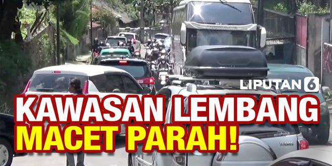 VIDEO: Libur Natal, Macet Parah Capai 5 Kilometer di Kawasan Lembang Bandung