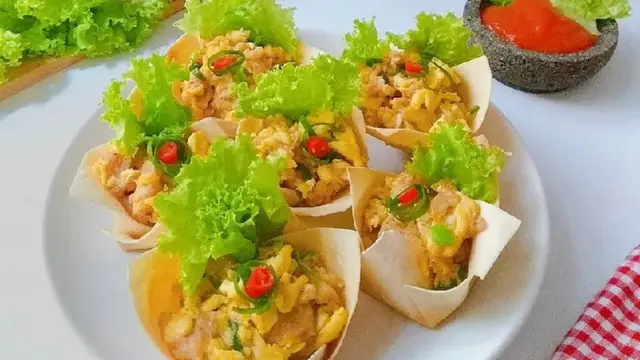 Resep cilor kulit pangsit. (dok. Cookpad @shanti_dewi)