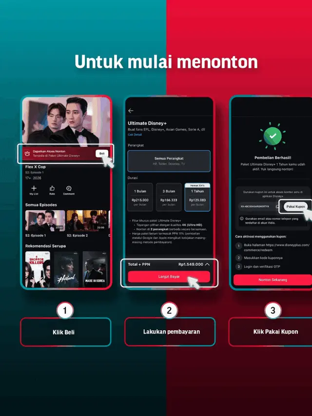 Cara Langganan Disney+ di Aplikasi Vidio