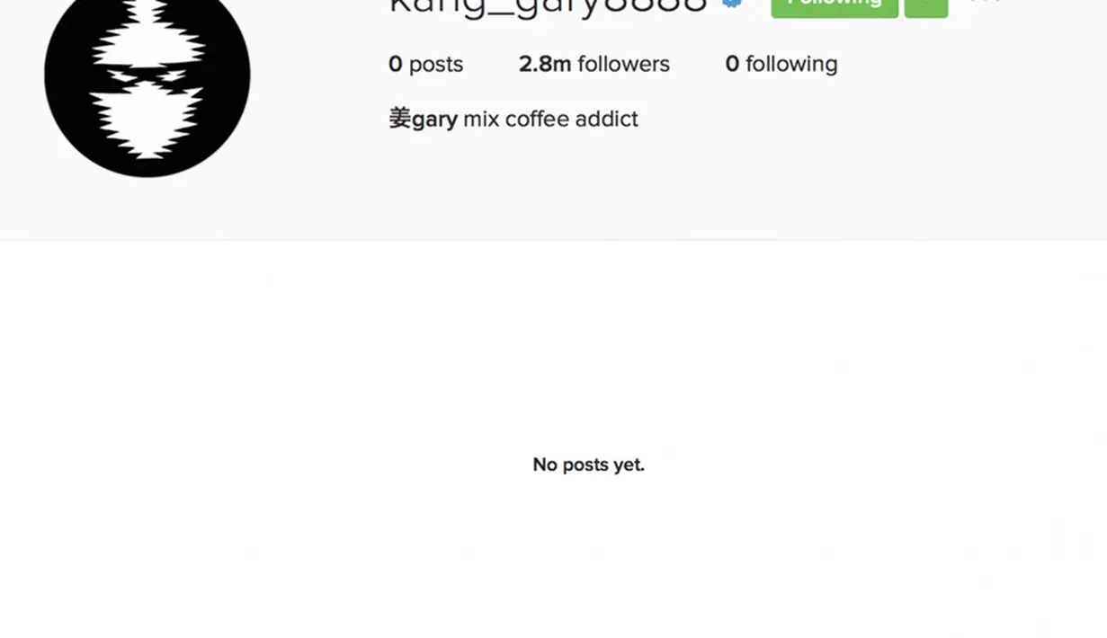 Beberapa hari lalu, cukup mengejutkan ketika unggahan foto di akun Instagram Kang Gary tidak ada sama sekali. Jumlah following Gary pun seketika menjadi nol. Tak tahu apa  yang menjadi penyebabnya itu. (doc.koreaboo.com)