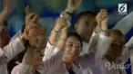 Para atlet Korea Selatan dan Korea Utara bersatu tampil di Asian Games 2018. Mereka berpegangan tangan saat tampil di opening ceremony.