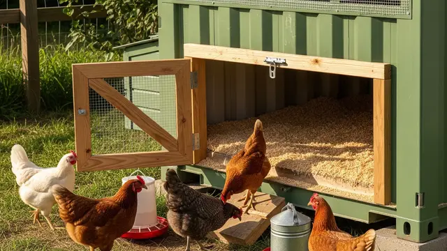Model Kandang Ayam Ramah Lingkungan dari Bahan Daur Ulang (AI)