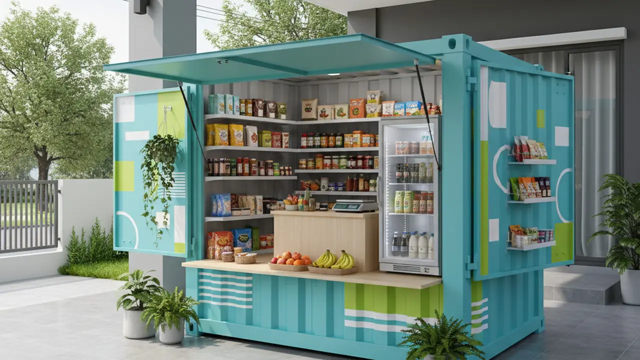 Inspirasi Warung Sembako Terbuka di Teras Rumah yang Hemat Tempat