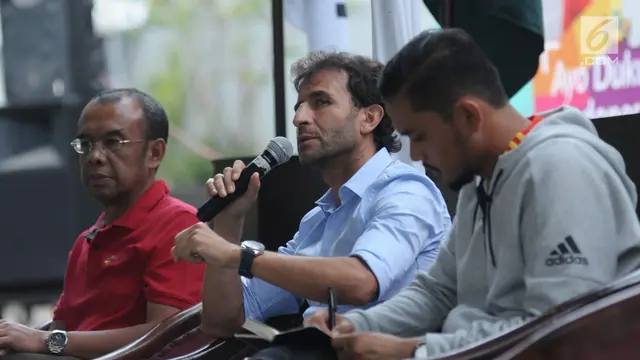Bersama Sesmenpora, Luis Milla Bicara Tantangan dan Peluang Timnas Indonesia U-23 di Asian Games 2018