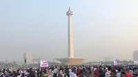 Ratusan orang ramaikan Festival Damai di Monas.