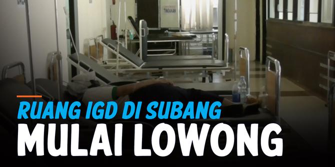VIDEO: Ruang IGD RSUD Subang untuk Pasien Covid-19 Mulai Lowong