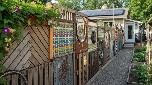 Pagar Rumah dari Barang Bekas