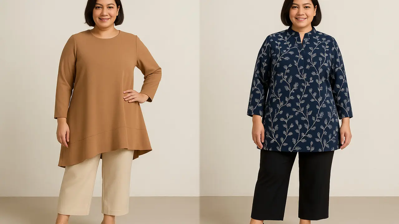 Tunik untuk Wanita Berat 60 Kg