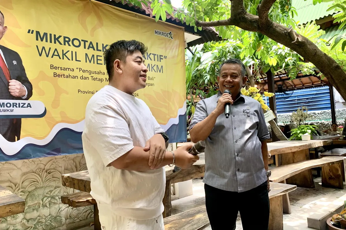 Wakil Menteri UMKM Helvi Yuni Moriza di Denpasar, Bali pada Kamis, 14 Oktober 2024. (Natasha/Liputan6.com)