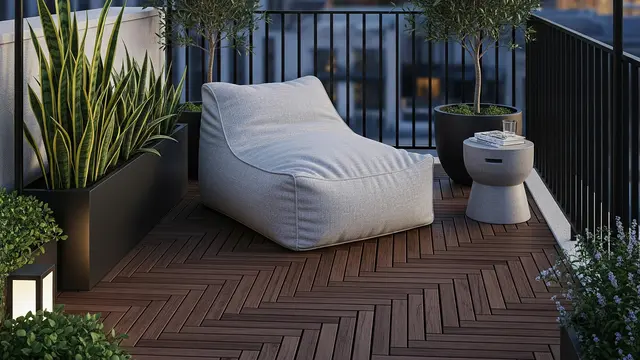 Teras Mini Modern untuk Santai di Hunian Perkotaan (Image by Gemini AI)