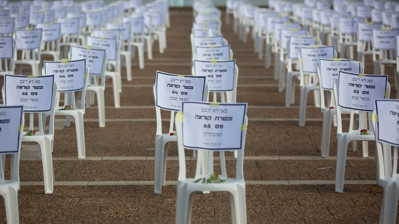 Bangku Kosong Simbol Kematian Akibat Corona di Israel