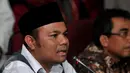 Muhamad Idrus berbicara saat mendatangi Kantor DPD PDIP DKI Jakarta, (20/4). Muhamad Idrus mengaku berambisi membangun rumah sakit tanpa kasir di ibukota. (Liputan6.com/Gempur M Surya)