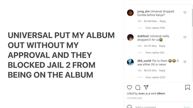 Unggahan Kanye West. (Instagram/ kanyewest)