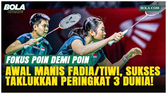 Kalahkan Pasangan Papan Atas Korea, Fadia/Tiwi Kian Percaya Diri Kejar Level Dunia