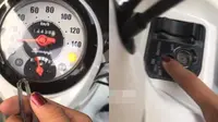 Nyalakan motor pakai kabel (TikTok/@applelibleee)