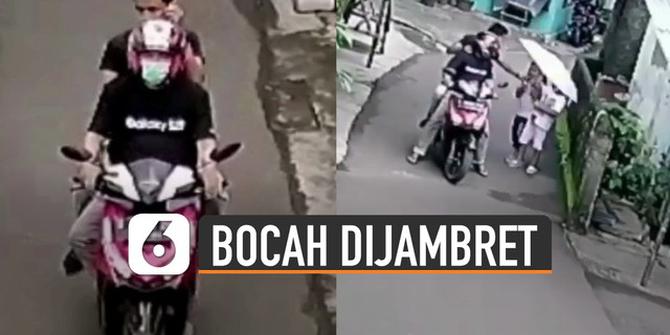 VIDEO: Viral Bocah Terkena Jambret di Pinggir Jalan