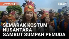 Ribuan warga Tegal tumpah ruah di alun-alun kota tersebut. Mereka menari meriahkan peringatan Hari Sumpah Pemuda dengan mengenakan berbagai pakaian tradisional.