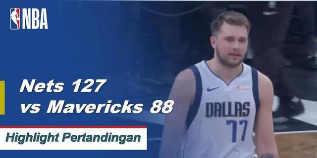 Cuplikan Pertandingan NBA : Nets 127 vs Mavericks 88