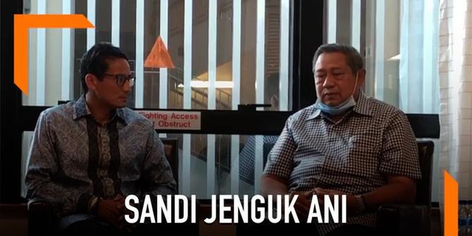 VIDEO: Sandiaga Uno Jenguk Ani Yudhoyono di Singapura