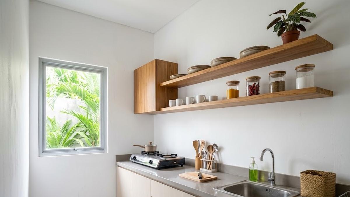 6 Desain Dapur Rumah Petak agar Tidak Terasa Sempit, Rapi dan Nyaman