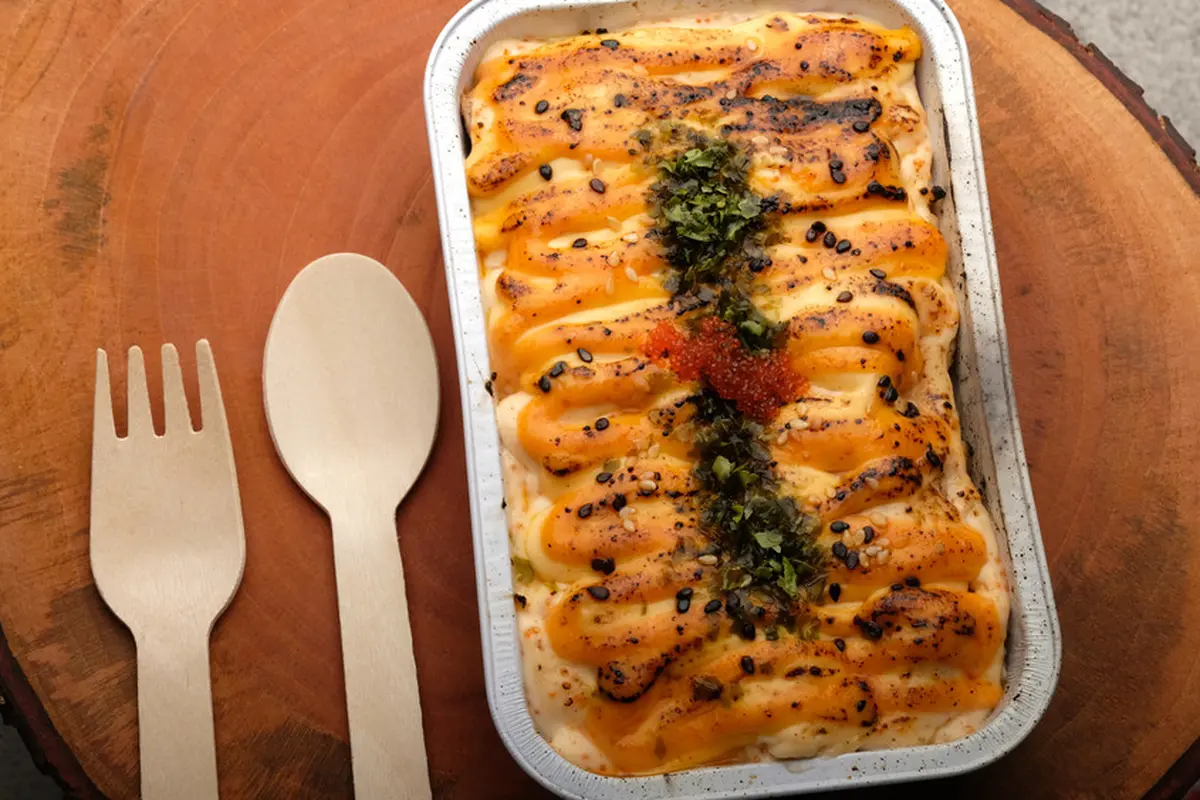 salmon mentai rice