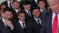 Lionel Messi Spontan Tersenyum saat Donald Trump Sebut Nama Cristiano Ronaldo