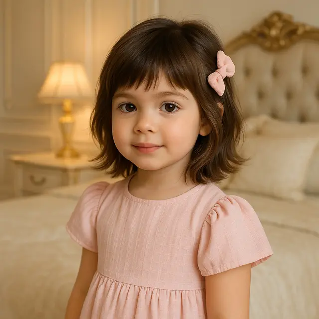 Model Rambut Segi untuk Anak Perempuan