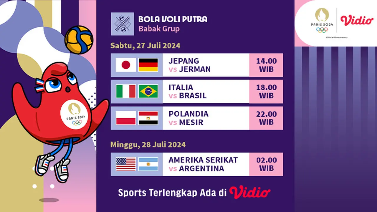Voli Putra Olimpiade Paris 2024