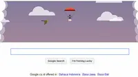 Google Pasang Doodle Peringati Terjun Payung Pertama di Dunia
