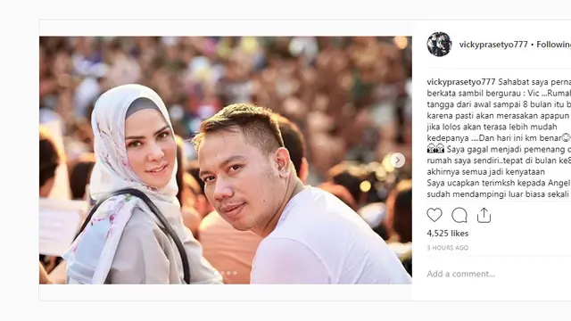 Vicky Prasetyo dan Angel Lelga