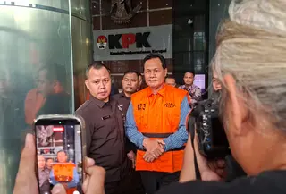 Bupati Muara Enim Edison Ditahan KPK (Rifqy Alief Abiyya/Liputan6.com)