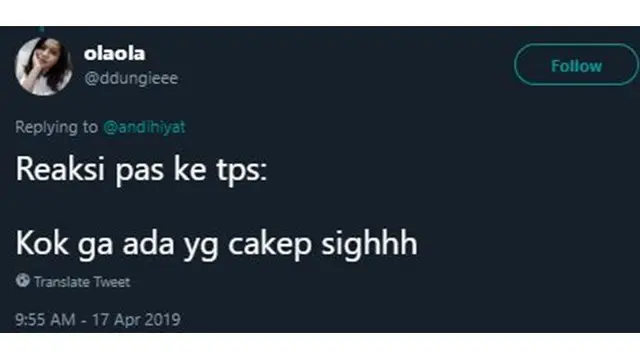 Reaksi Kaget Saat Datang ke TPS Ala Netizen Ini Bikin Ngakak