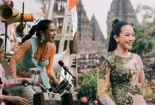 Intip gaya rambut artis saat mengenakan wastra (@maudyayunda @yurayunita)