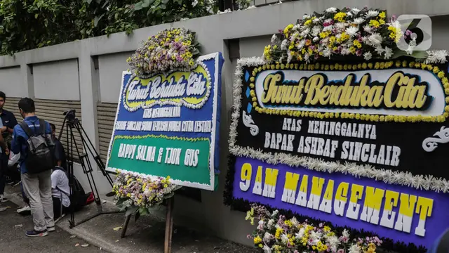 Suasana Rumah Duka Suami Bunga Citra Lestari Ashraf Sinclair