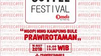acara tahunan Prawiro coffee festival kembali digelar 16 Agustus 2018