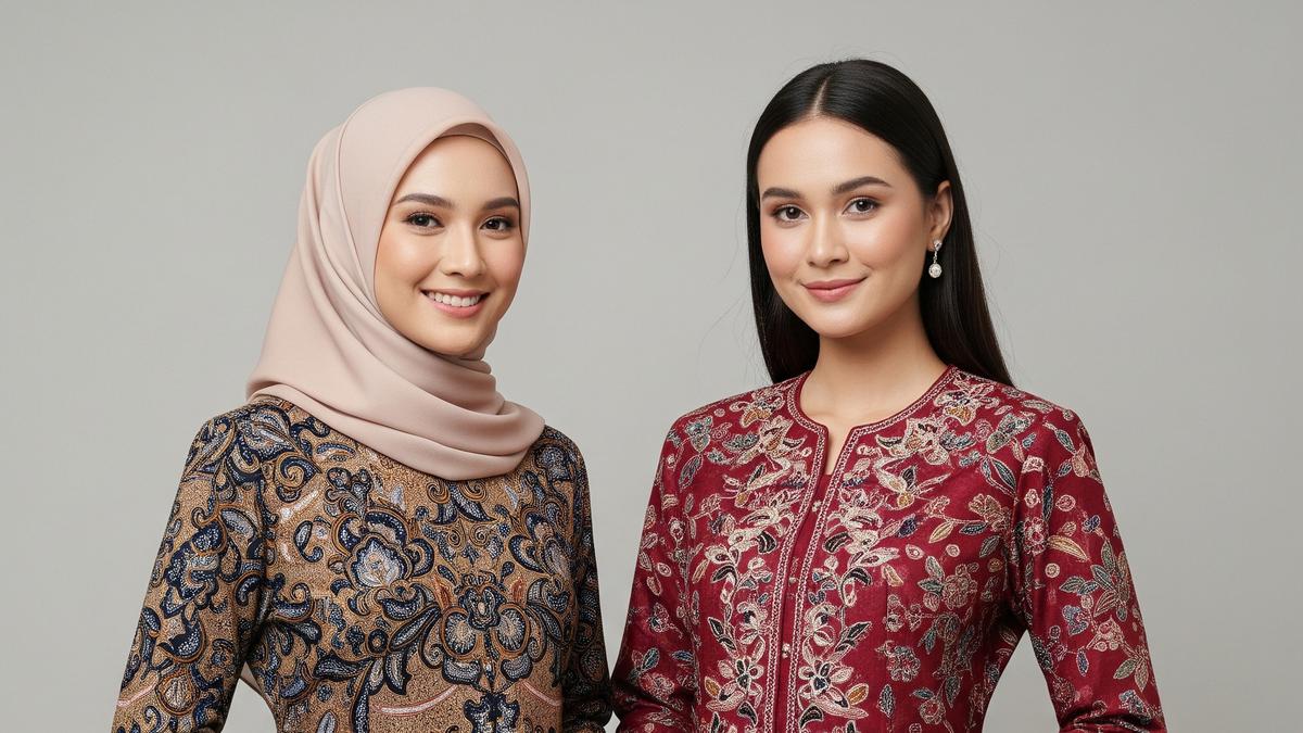 14 Model Gamis Batik Untuk Pesta Pernikahan Terbaru 2025, Elegan dan Menawan!