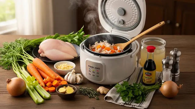 Sop Ayam Masak Pakai Magic Com