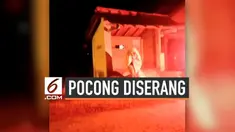 Warga ini punya cara unik untuk mengusir pocong. Dengan menggunakan petasan, pocong berhasil lari terbirit-birit. Ini dilakukan warga karena pocong telah membuat resah.