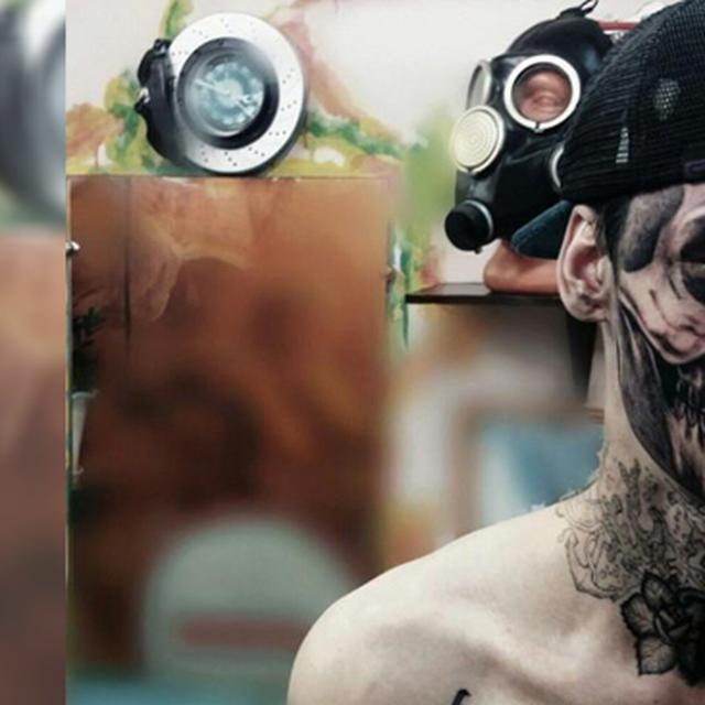Gambar Tato  Tengkorak Keren 3d Blacki Gambar