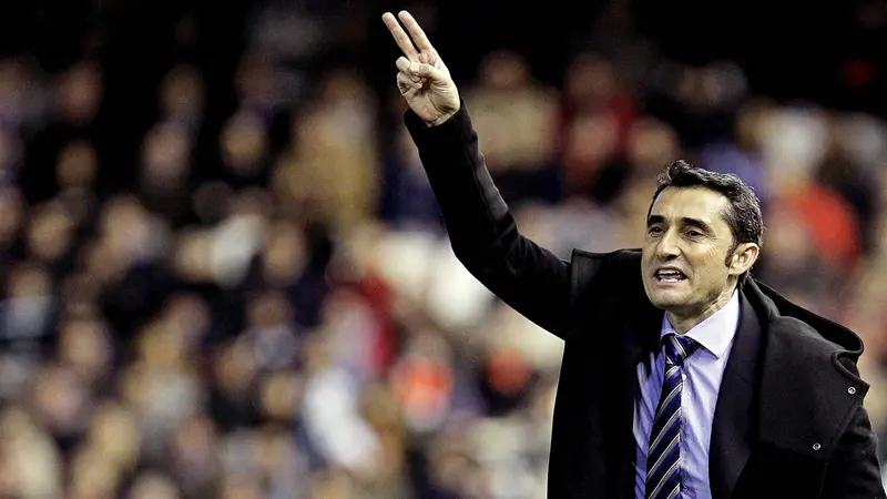 FOTO: Ernesto Valverde, Pelatih Baru Barcelona Suksesor Luis Enrique