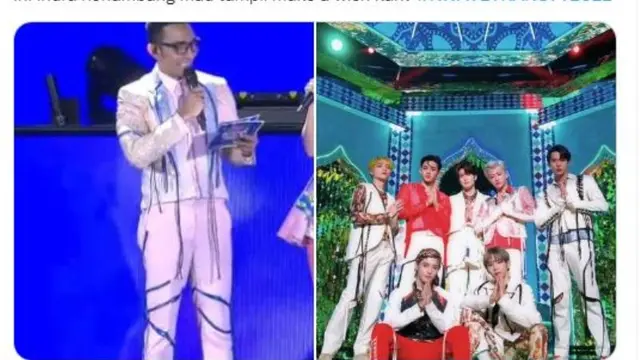 Jadi Host Korean Wave 2022, Pakaian Indra Herlambang Disebut Mirip Doyoung NCT Dream