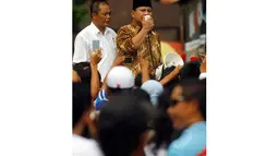 Prabowo melakukan orasi di depan ratusan warga (Liputan6.com/ Johan Tallo)