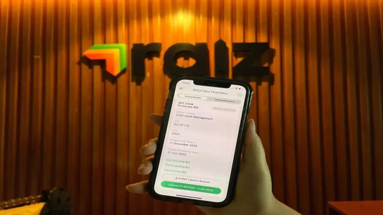 Ilustrasi Raiz, salah satu agen penjual reksa dana online (Dok: PT Raiz Invest Indonesia)