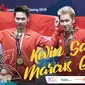 Garuda Kita Asian Games Kevin Sanjaya dan Marcus Gideon (Bola.com/Grafis: Adreanus Titus /Foto: Helmi Fithriansyah)