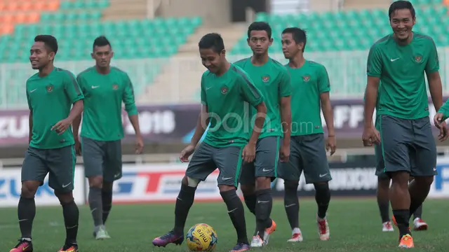Canda dan Tawa Iringi Latihan Timnas Indonesia