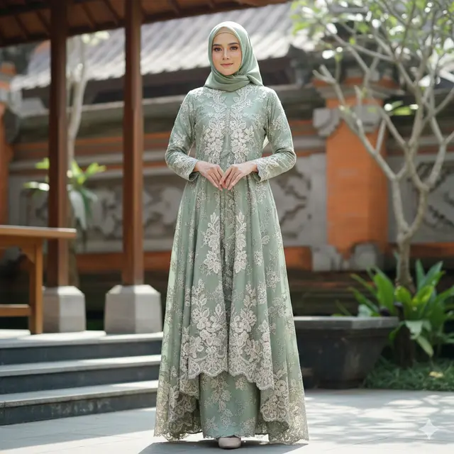 Warna Gamis Batik Brokat yang Diprediksi Hits Ramadan 2026