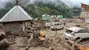 Banjir bandang ini melanda sebagian besar kawasan pegunungan Himalaya di wilayah Kashmir yang dikelola India. (Mir Imran/AFP)