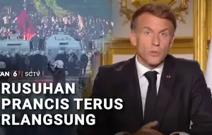 Kerusuhan Meluas di Eropa, Macron Kecam Aksi Demonstrasi yang Berujung Kekerasan
