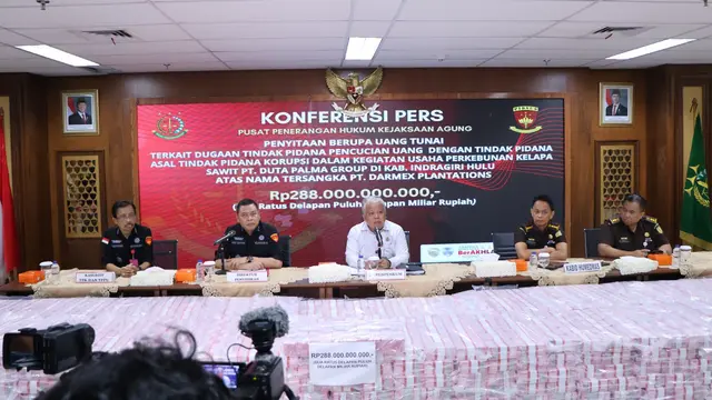 Penampakan Uang Hasil Sitaan Kejaksaan Agung (Kejagung) di Kasus Korupsi Duta Palma.